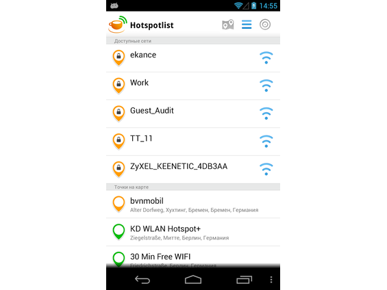 Hotspotlist - WiFi gratuit